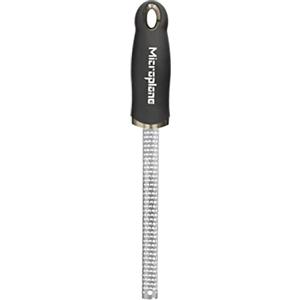 Microplane Grattugia per spezie in Acciaio Inossidabile Nero pregiato della Serie Premium Classic per Noce Moscata, Cannella, Cioccolato, Noci e Chicchi di caffè