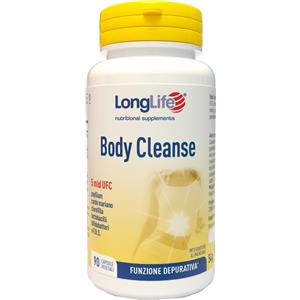 LongLife Body Cleanse - Integratore Alimentare Depurativo con F.O.S. e Fermenti Lattici - 90 Capsule