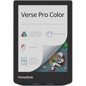 PocketBook Verse PRO Color E-Reader 6 Táctil ?Lector Ebooks Resistente al Agua Audio Libros Azul