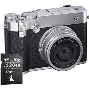 Fujifilm GFX 100RF Silver - Fotocamera Digitale Medio Formato 102 MP con Obiettivo GF 35mm f/4
