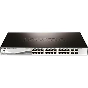 D-Link DGS-1210-28P Switch Smart Managed, 28 Porte 10/100, 2 GPorte igabit BASE-T e 2 Gigabit Combo BASE-T/SFP