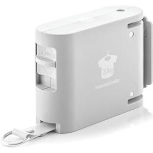 InnovaGoods - Stendibiancheria Retrattile Raclox, 4 Cordi da 3,2m, Capacità 12kg, Resistente al Sole, Asciugatura Rapida, Ideale per Spazi Ridotti, Bianco, Taglia Unica, Acciaio al Carbonio