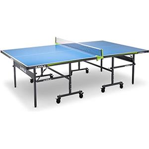 JOOLA Rally Outdoor Tavolo da Ping Pong Professionale, Superficie Composita in Alluminio 6 mm, Resistente alle Intemperie, Pieghevole, Blu, 274 x 152,5 x 76 cm