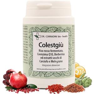 DR. CORRADINI bio - health Dr. Corradini Berberina Liposomiale con Riso Rosso Fermentato Coezima Q10 Carciofo e Melograno - Berberina hcl 500 mg Complex Rapido Assorbimento
