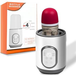 Gevvnss 8 in 1 Scaldabiberon e Sterilizzatore Biberon,Scaldabiberon per Biberon Elettrico con Display LCD,Touchscreen Termostato Intelligente e Spegnimento Automatico(Bianco)