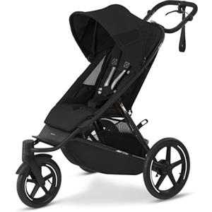 CYBEX Gold AVI SPIN Passeggino, Dalla Nascita Fino a Circa 4 Anni, Max. 111 cm e 22 kg, Passeggino da Città e fuoristrada, Moon Black