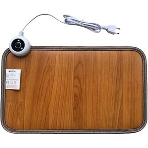 MEIRRAI Scaldapiedi, 4 Livelli Termoforo Elettrico con Interruttore a Pedale, Tappetino Riscaldante per Piedi, Scalda Piedi Spegnimento Automatico per Casa a Ufficio