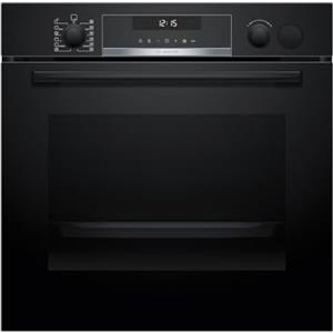 Bosch HRG578CB7, serie 6, forno intelligente da incasso con supporto per vapore, 60 x 60 cm, prodotto in Germania, pirolisi, termometro per arrosti, funzione Air Fry, funzione aria calda 3D, soft