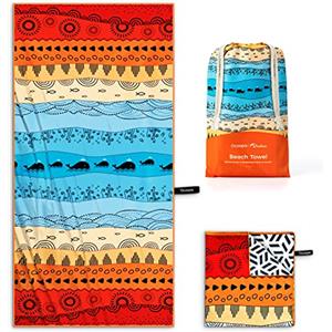 OCOOPA Microfibra Telo Mare Antisabbia, 160x80cm, Leggero, Compatto, Asciugatura Rapida, Assorbente, per Piscina, Bagno, Campeggio, Nuoto, Viaggio