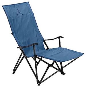 Grand Canyon EL TOVAR LOUNGER - sedia da campeggio, sedia pieghevole con bracciolo, schienale alto e poggiapiedi - fino a 100 kg - alluminio - Dark Blue (blu)