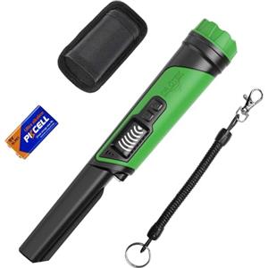 DR.ÖTEK Pinpointer Metal Detector, Portatile Pointer Palmare, Impermeabile IP68, LCD Display, Innovativa Funzione di Cancellazione delle Interferenze, Maggiore Sensibilità, 3 Modalità di Allarme,Verde