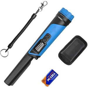 DR.ÖTEK Pinpointer Metal Detector, Portatile Pointer Palmare, Impermeabile IP68, LCD Display, Innovativa Funzione di Cancellazione delle Interferenze, Maggiore Sensibilità, 3 Modalità di Allarme, Blu