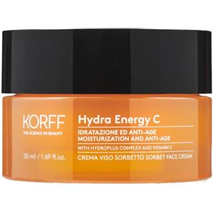 Korff Hydra Energy C Crema Viso Sorbetto 50ml - Idratazione Profonda e Azione Anti-Age per Pelle Normale e Mista