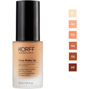 KORFF Fondotinta Fluido Effetto Lifting 01 - Anti-età con Acido Ialuronico, Texture Morbida, Coprenza Media