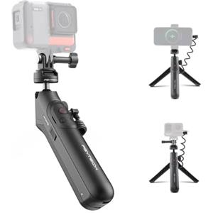 PGYTECH CapLock MantisPod Power Manico Batteria Montaggio per Insta360 X3 Carica Selfie Vlog Allegato Treppiede con Action Camera e Adattatore 1/4