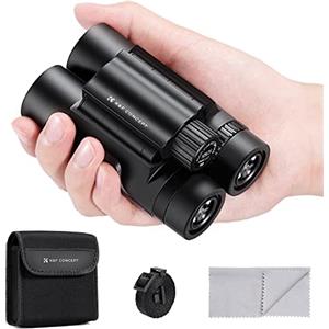 K&F Concept 10x25 Binocolo Professionale Compatto, Prisma BAK4, Obiettivo FMC, Mini Binocolo Tascabile Potente, Binocolo Leggero Portatile per Osservare Uccelli, Campeggio Caccia, Viaggio, Concerti