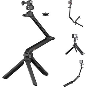 PGYTECH CapLock MantisPod Z per Gopro Hero 13/12/11/10, Treppiedi per DJI OSMO Action 5 Pro/4/3/Pocket 3/2, Fotocamere d'azione per Insta360 Ace Pro 2/X5/X4/ONE RS/R con adattatore filettatura 1/4