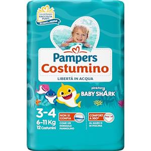 Pampers Pampers Il Costumino, 12 Pannolini, Taglia 3 (6-11 Kg)