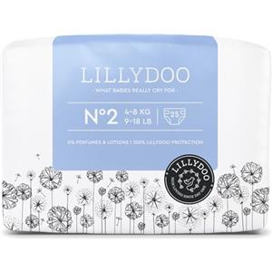 LILLYDOO Pannolini LILLYDOO ipoallergenici, taglia 2 (4-8 kg), 25 unità