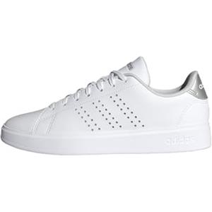adidas Advantage 2.0 Shoes, Scarpe Donna, Cloud White/Grey Two/Silver Metallic, 35.5 EU
