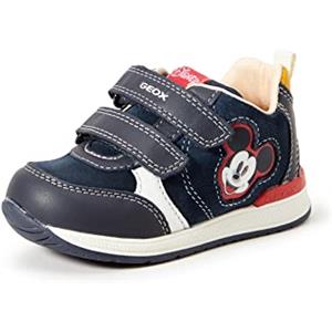 Geox B Rishon Boy B, Primi Passi Bimbo 0-24, Blu/Bianco (Navy/White), 21 EU