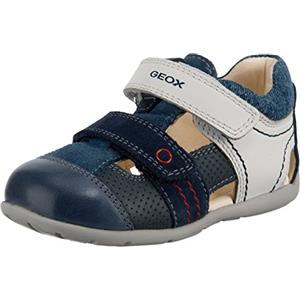 Geox B Kaytan A, Primi Passi Bimbo 0-24, Blu/Bianco (Dk Blue/White), 23 EU