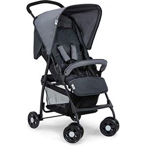 Hauck Passeggino Sport - Passeggino Leggero 5.9 kg - Passeggino Compatto, Pieghevole e Piccolo - Reclinabile, Cappotta Parasole e Grande Cesto Portaoggetti - Grigio Melange