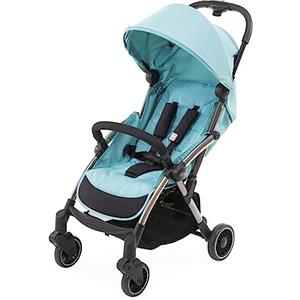 Chicco Cheerio Passeggino Leggero e Compatto da 0 mesi a 15kg (Portata Max 18kg), Passeggino Pieghevole, Posizione Nanna, Chiusura Automatica in 1 Gesto, Capotte Parasole e Parapioggia, Azzurro