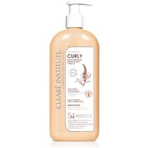 Clearé Institute - Shampoo Curly Senza Solfati né Parabeni | Idrata e Migliora la Definizione del Riccio | Anti-frizz e Anti-crespo | 98,5% Ingredienti Naturali | 400 ml