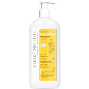 Clearé Institute | Shampoo alla Camomilla Naturale | Senza Solfati SLS, SLES, Parabeni e Siliconi | Schiarente. Riflessi Dorati | Bambini e Adulti | 98% Ingredienti Naturali | 400 ml