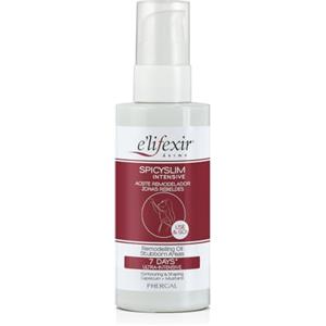 E'LIFEXIR Elifexir - Olio Secco Spicyslim | Potente Bruciagrassi | Elimina il Grasso Localizzato nelle Zone Ribelli | Risultati Visibili in 7 Giorni | Senape Biologica e Capsicum Piccante - 150 ml
