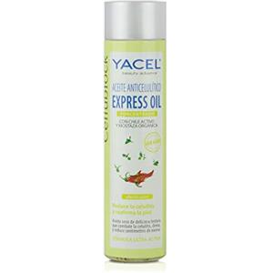 Yacel Cellublock Express Oil, Olio Concentrato Anticellulite Rassodante e Riducente, Effetto Calore, 150 Ml