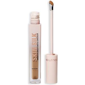 Revolution Beauty London Revolution, Skin Silk Radiant Serum Illuminante Contorno Occhi, Idrata e Leviga con Acido Ialuronico e Squalano, Vegan & Cruelty-Free, Tan Golden, 4ml