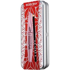 Deborah Milano - Set Regalo Donna Trucco Occhi in Latta, Include Mascara My Power Volume e Matita 24 Ore 251 Black, N.7