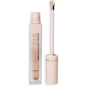 Revolution Beauty London Revolution, Skin Silk Radiant Serum Illuminante Contorno Occhi, Idrata e Leviga con Acido Ialuronico e Squalano, Vegan & Cruelty-Free, Light Peach, 4ml