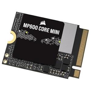 Corsair MP600 CORE MINI 2TB M.2 NVMe PCIe x4 Gen4 2 SSD - M.2 2230 - Fino a 5.000 MB/sec in Lettura Sequenziale - NAND QLC ad Alta Densità - Ottimo per Steam Deck, ASUS ROG Ally - Nero