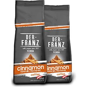 DER-FRANZ caffè, Aromatizzato alla cannella, macinato, 2 x 500 g