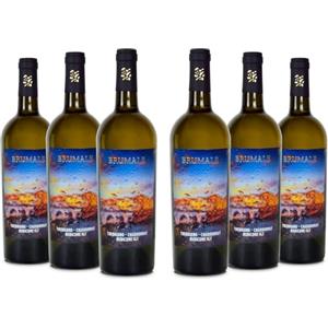 Brumale Vino Bianco Trebbiano Chardonnay Rubicone IGT, Gusto Pieno E Bilanciato E Profumo Intenso, 12% Vol, Confezione Con 6 Bottiglie Da 750 Ml