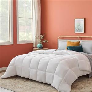 Linenspa Trapunta in Microfibra - Piumino 4 Stagioni - ultra morbido - Piumone Matrimoniale (220 x 240 cm) - Bianco