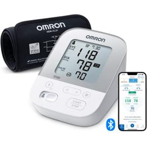 OMRON X4 Smart Misuratore di Pressione Arteriosa da Braccio digitale - Apparecchio Portatile per Misurare la Pressione e Monitoraggio dell'Ipertensione, Connessione Bluetooth, clinicamente validato