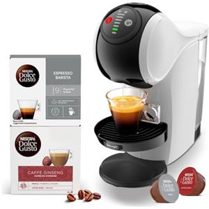 NESCAFÉ DOLCE GUSTO De'Longhi Dolce Gusto Genio S EDG226.W, Macchina Caffè in Capsule, Include 32 Capsule, Design Compatto, Grandezza Bevande Regolabile, Serbatoio Acqua Rimovibile 0.8L, Bianco