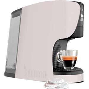 Bialetti Dama, Macchina Espresso a Cialde ESE 100% compostabili, Plastica Riciclata, Grigio