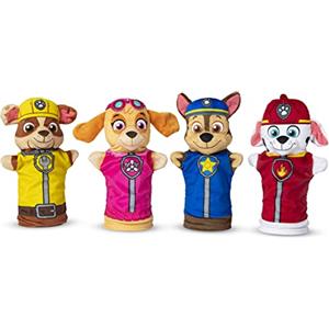 Melissa & Doug, Paw Patrol Marionette Burattini Da Mano, Gioca Con Skye, Marshall, Chase E Rubble, Gioco Educativo, 4 Pezzi, 3+ Anni, Regalo Bambine E Bambini