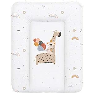 Ceba Baby® Fasciatoio Materassino - Fasciatoio neonato morbido - Cuscino Fasciatoio Lavabile per bambine e bambini - certificato Öko-Tex - impermeabile - 70x50 cm - giraffa