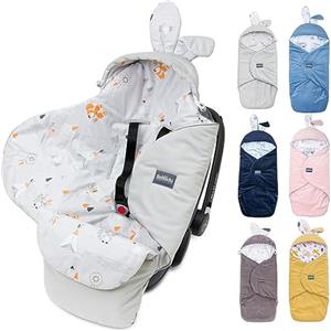 Bellochi Growing in style Bellochi Coperta Ovetto Neonato - Sacco Neonato Invernale e Estivo - Universale per Ovetto Passeggino Buggy o Seggiolino Auto per Maxi-Cosi Römer o Cybex (Apanatschi Grey)