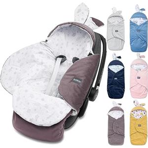 Bellochi Growing in style Bellochi Coperta Ovetto Neonato - Sacco Neonato Invernale e Estivo - Universale per Ovetto Passeggino Buggy o Seggiolino Auto per Maxi-Cosi Römer o Cybex - Toffi