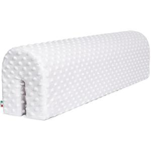 Babysanity Paracolpi Lettino Neonato Cuscino Riduttore Lettino Protezione Letto (90 Cm, Minky Bianco)