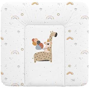 Ceba Baby® Fasciatoio Materassino - Fasciatoio neonato morbido - Cuscino Fasciatoio Lavabile per bambine e bambini - certificato Öko-Tex - impermeabile - 75x70 cm - giraffa