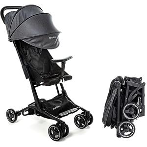 ZANCLEM Passeggino leggero 25 kg portata ZANCLEM - Reclinabile Super Accessoriato con Chiusura Ombrello| Passeggino compatto con Cintura 5 Punti e Freno a Pedale - passeggino da viaggio aereo