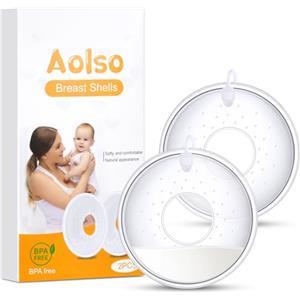 Aolso Conchiglie Raccoglilatte，proteggi Capezzolo, Coppe Raccoglilatte, Morbido Silicone E Flessibile, Facile Da Pulire